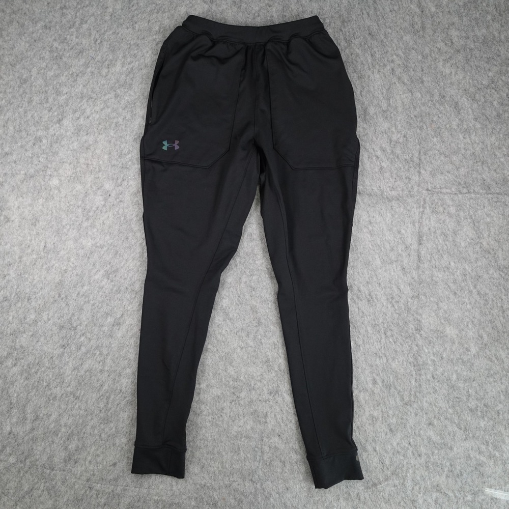 Under Armour Pant Men Small Black Rush Celliant Tapered Jogger 1328702 Athletic